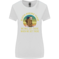 Sloth Hiking Team Funny Trekking Walking Womens Wider Cut T-Shirt White
