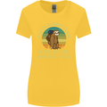 Sloth Hiking Team Funny Trekking Walking Womens Wider Cut T-Shirt Yellow