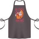 Sloth Hiking Team Trekking Rambling Funny Cotton Apron 100% Organic Dark Grey