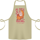 Sloth Hiking Team Trekking Rambling Funny Cotton Apron 100% Organic Khaki