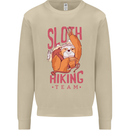 Sloth Hiking Team Trekking Rambling Funny Mens Sweatshirt Jumper Sand