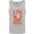 Sloth Hiking Team Trekking Rambling Funny Mens Vest Tank Top Sports Grey