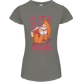 Sloth Hiking Team Trekking Rambling Funny Womens Petite Cut T-Shirt Charcoal