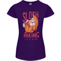 Sloth Hiking Team Trekking Rambling Funny Womens Petite Cut T-Shirt Purple