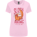 Sloth Hiking Team Trekking Rambling Funny Womens Wider Cut T-Shirt Light Pink