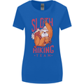 Sloth Hiking Team Trekking Rambling Funny Womens Wider Cut T-Shirt Royal Blue