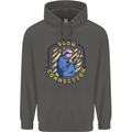 Sloth I'm Not Slow Funny Gaming Gamer Childrens Kids Hoodie Storm Grey