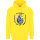 Sloth I'm Not Slow Funny Gaming Gamer Childrens Kids Hoodie Yellow