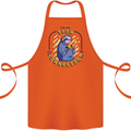 Sloth I'm Not Slow Funny Gaming Gamer Cotton Apron 100% Organic Orange