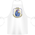Sloth I'm Not Slow Funny Gaming Gamer Cotton Apron 100% Organic White