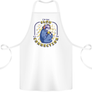 Sloth I'm Not Slow Funny Gaming Gamer Cotton Apron 100% Organic White