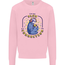 Sloth I'm Not Slow Funny Gaming Gamer Kids Sweatshirt Jumper Light Pink