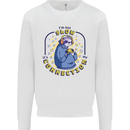 Sloth I'm Not Slow Funny Gaming Gamer Kids Sweatshirt Jumper White