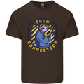 Sloth I'm Not Slow Funny Gaming Gamer Kids T-Shirt Childrens Chocolate