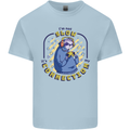 Sloth I'm Not Slow Funny Gaming Gamer Kids T-Shirt Childrens Light Blue