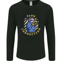 Sloth I'm Not Slow Funny Gaming Gamer Mens Long Sleeve T-Shirt Black