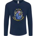 Sloth I'm Not Slow Funny Gaming Gamer Mens Long Sleeve T-Shirt Navy Blue