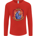 Sloth I'm Not Slow Funny Gaming Gamer Mens Long Sleeve T-Shirt Red