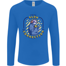 Sloth I'm Not Slow Funny Gaming Gamer Mens Long Sleeve T-Shirt Royal Blue