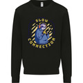 Sloth I'm Not Slow Funny Gaming Gamer Mens Sweatshirt Jumper Black