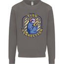 Sloth I'm Not Slow Funny Gaming Gamer Mens Sweatshirt Jumper Charcoal