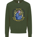 Sloth I'm Not Slow Funny Gaming Gamer Mens Sweatshirt Jumper Forest Green