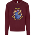 Sloth I'm Not Slow Funny Gaming Gamer Mens Sweatshirt Jumper Maroon