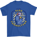 Sloth I'm Not Slow Funny Gaming Gamer Mens T-Shirt Cotton Gildan Royal Blue
