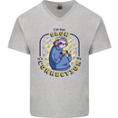 Sloth I'm Not Slow Funny Gaming Gamer Mens V-Neck Cotton T-Shirt Sports Grey