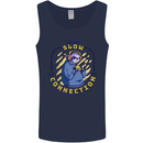 Sloth I'm Not Slow Funny Gaming Gamer Mens Vest Tank Top Navy Blue