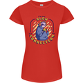Sloth I'm Not Slow Funny Gaming Gamer Womens Petite Cut T-Shirt Red