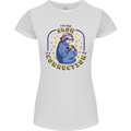 Sloth I'm Not Slow Funny Gaming Gamer Womens Petite Cut T-Shirt White