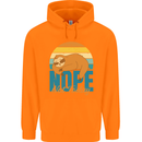 Sloth Nope Not Today Funny Lazy Childrens Kids Hoodie Orange