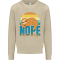 Sloth Nope Not Today Funny Lazy Mens Sweatshirt Jumper Sand