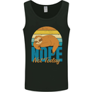 Sloth Nope Not Today Funny Lazy Mens Vest Tank Top Black