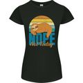 Sloth Nope Not Today Funny Lazy Womens Petite Cut T-Shirt Black