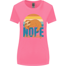 Sloth Nope Not Today Funny Lazy Womens Wider Cut T-Shirt Azalea