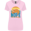 Sloth Nope Not Today Funny Lazy Womens Wider Cut T-Shirt Light Pink