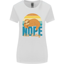 Sloth Nope Not Today Funny Lazy Womens Wider Cut T-Shirt White