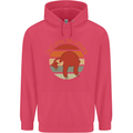 Sloth Say Less Do Lesser Funny Slogan Childrens Kids Hoodie Heliconia