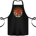 Sloth Say Less Do Lesser Funny Slogan Cotton Apron 100% Organic Black