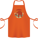 Sloth Say Less Do Lesser Funny Slogan Cotton Apron 100% Organic Orange