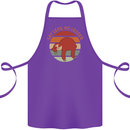 Sloth Say Less Do Lesser Funny Slogan Cotton Apron 100% Organic Purple