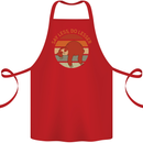 Sloth Say Less Do Lesser Funny Slogan Cotton Apron 100% Organic Red