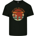 Sloth Say Less Do Lesser Funny Slogan Kids T-Shirt Childrens Black