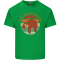 Sloth Say Less Do Lesser Funny Slogan Kids T-Shirt Childrens Irish Green
