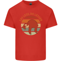 Sloth Say Less Do Lesser Funny Slogan Kids T-Shirt Childrens Red