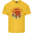 Sloth Say Less Do Lesser Funny Slogan Kids T-Shirt Childrens Yellow