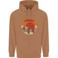 Sloth Say Less Do Lesser Funny Slogan Mens 80% Cotton Hoodie Caramel Latte