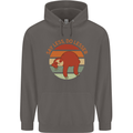 Sloth Say Less Do Lesser Funny Slogan Mens 80% Cotton Hoodie Charcoal